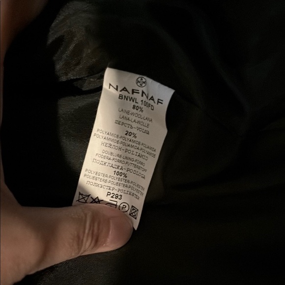 NafNaf Size 38 Floral Embroidered Black Jacket - Picture 6 of 6